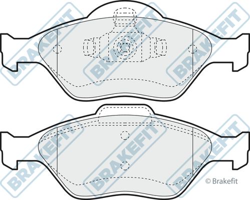 APEC BRAKING Комплект тормозных колодок, дисковый тормоз PD3048